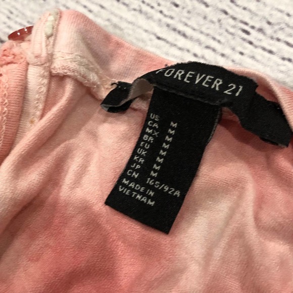 Forever 21 sz M Pink Tie Dye knit Romper - Picture 4 of 8